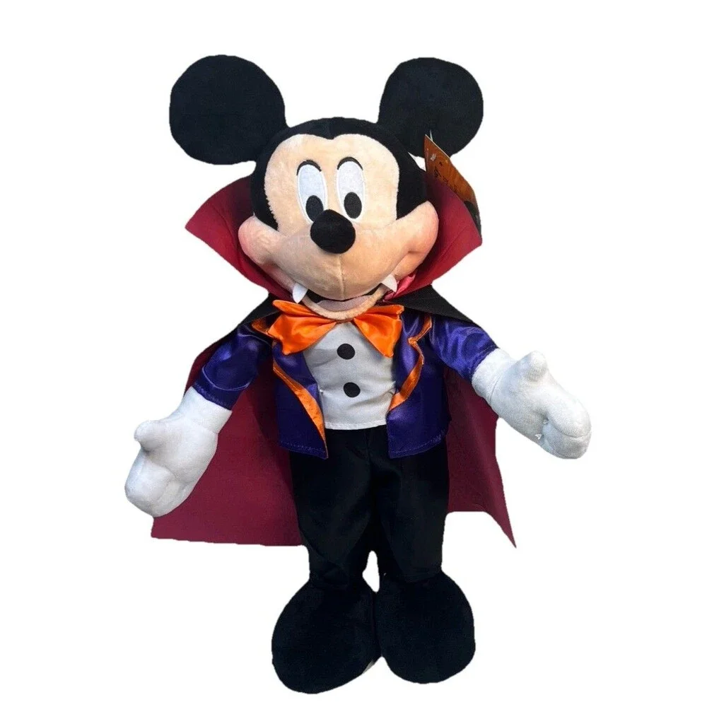 Disney Mickey Mouse Dracula Vampire Halloween Standing Plush Greeter 22